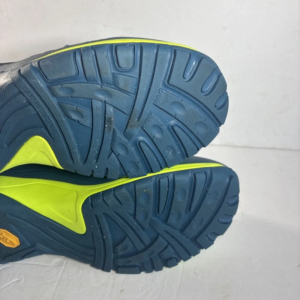 Dansko Phylicia Womens 37/ 6.5 Blue Teal Waterproof Vibram Hiking Sneakers Shoes
